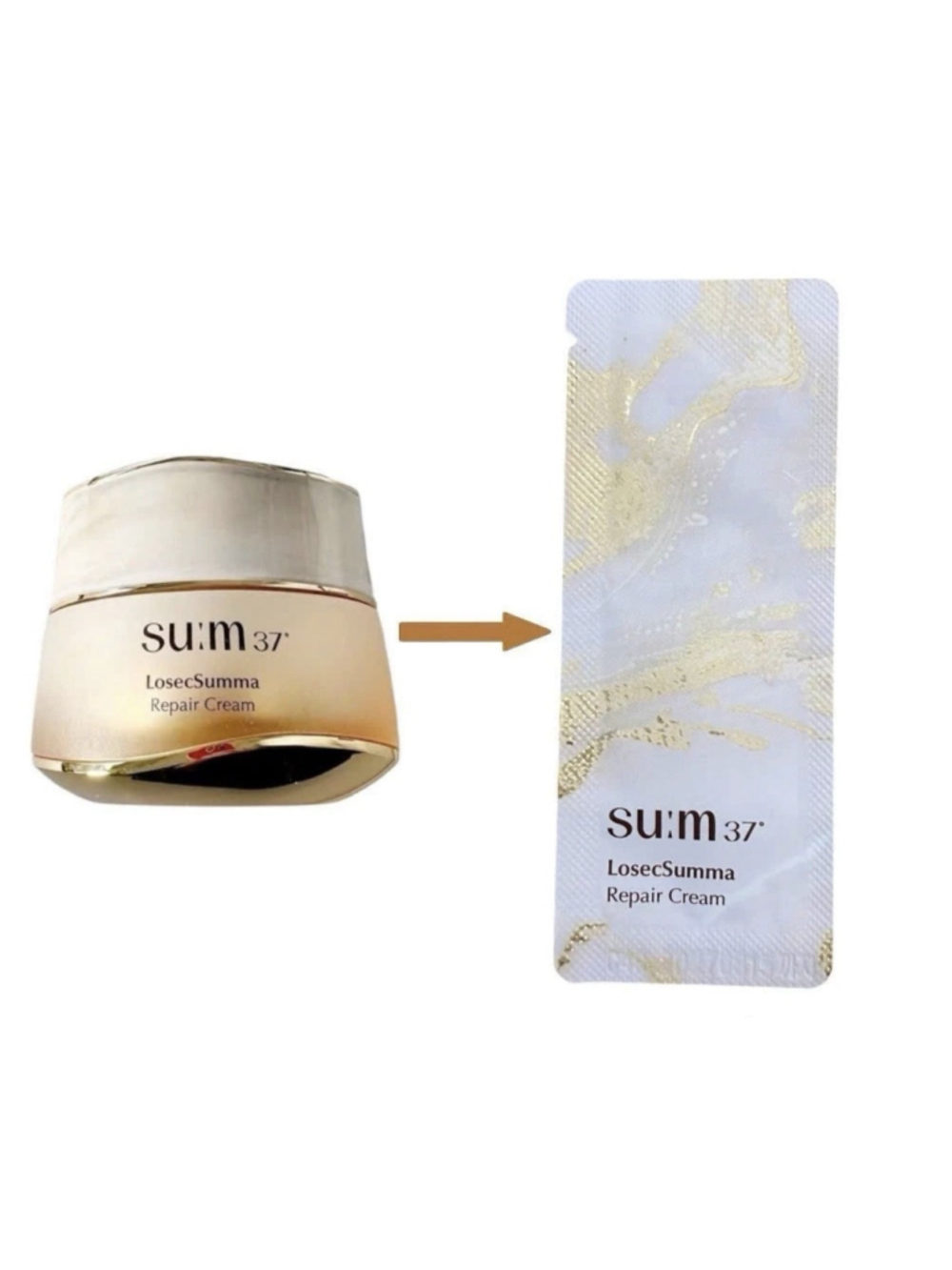 SU:M37 LosecSumma Repair Cream 1ml x 45pcs (45ml) Sample Sum37 Newest Version